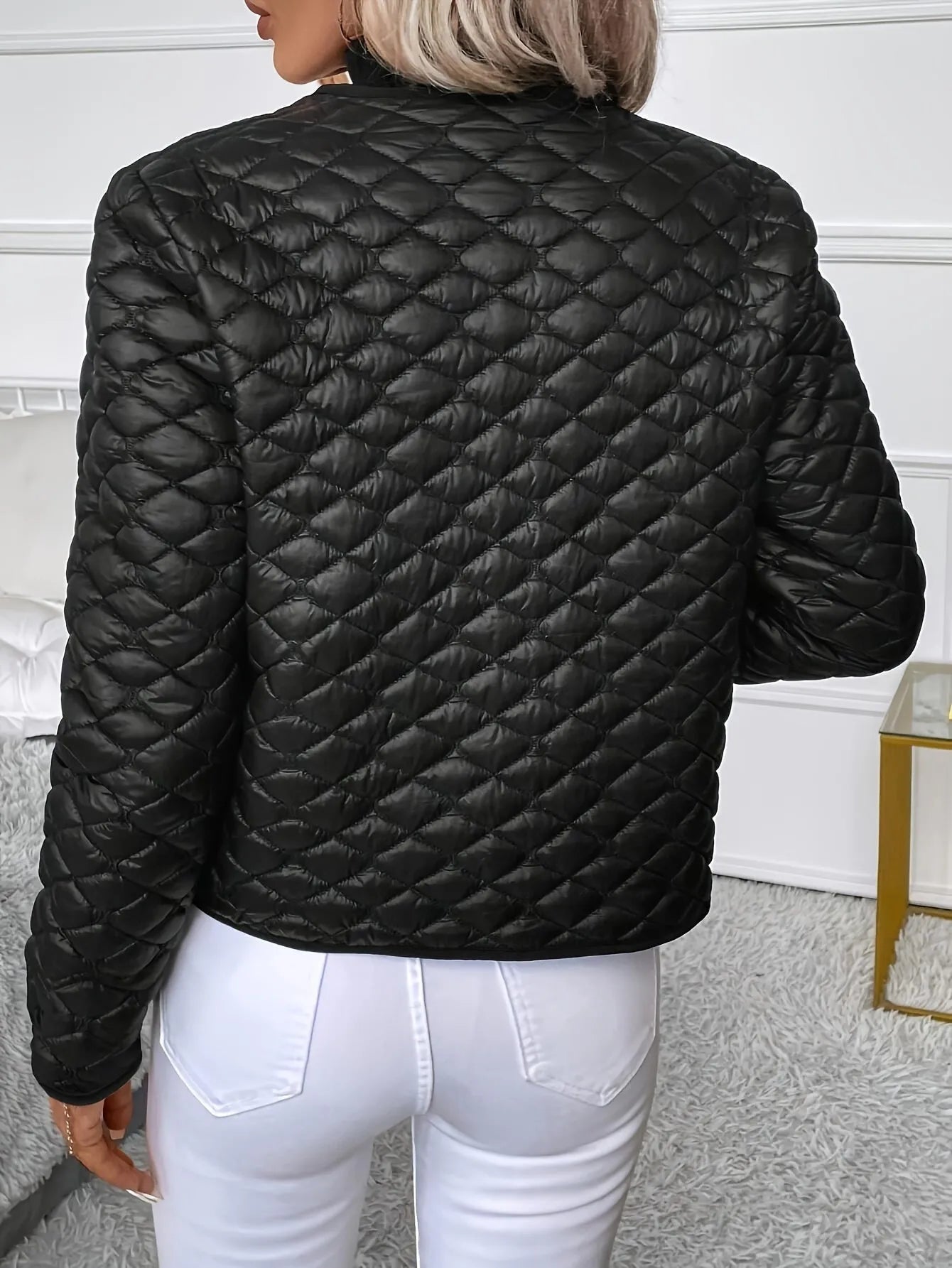 Mariba | Klassische schwarze Steppjacke