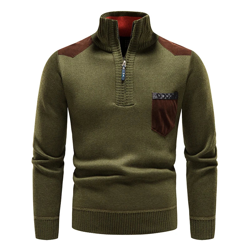 Tom Hollinger | Klassischer Strickpullover mit Reißverschluss