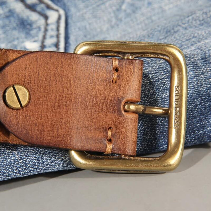 Cinturón Vintage Leather Belt