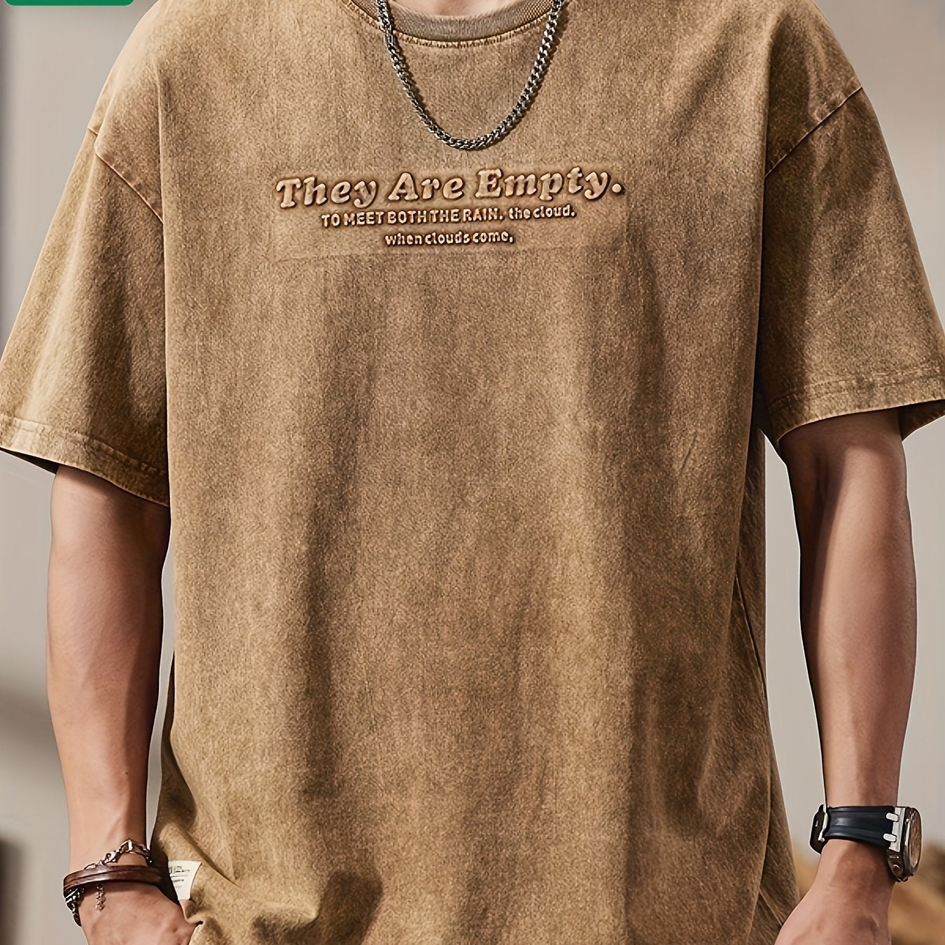 Gorran | Heren Vintage Washed T-Shirt – Korte Mouwen, Loszittend, Casual Zomer Katoenen Tee