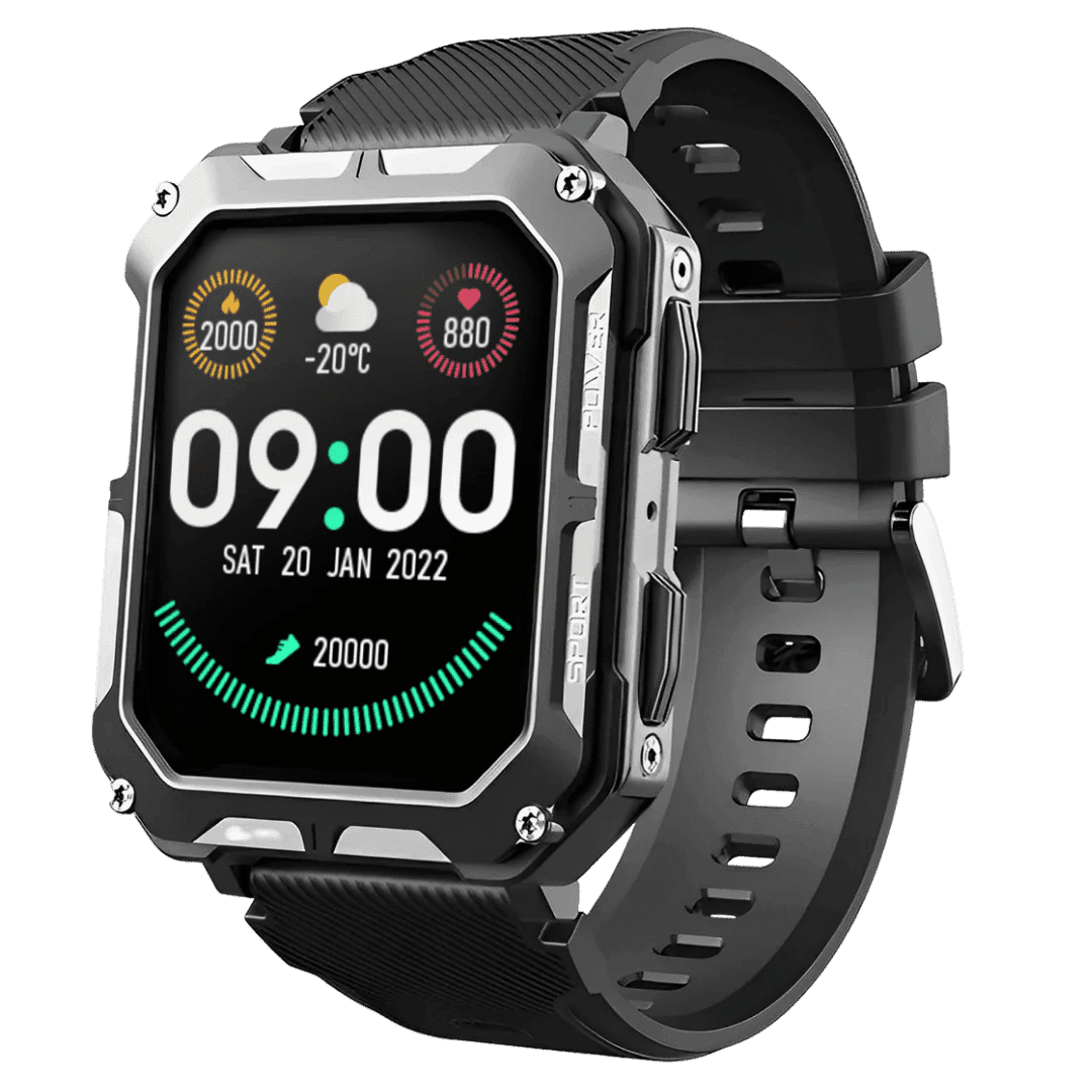 TOUGHM8 Smartwatch 50% OFF + QuickRelease Safety Strap & Screen Protectors x3 FREE