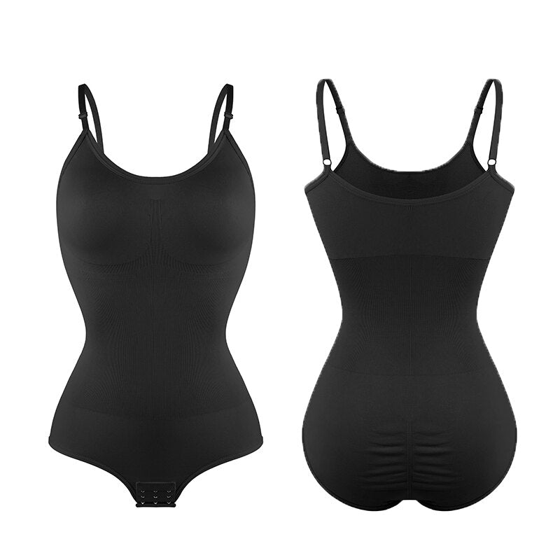Black Snatched Body Suit