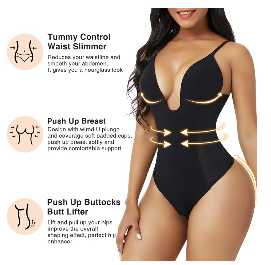 Body Sculpting Backless Thong Corset