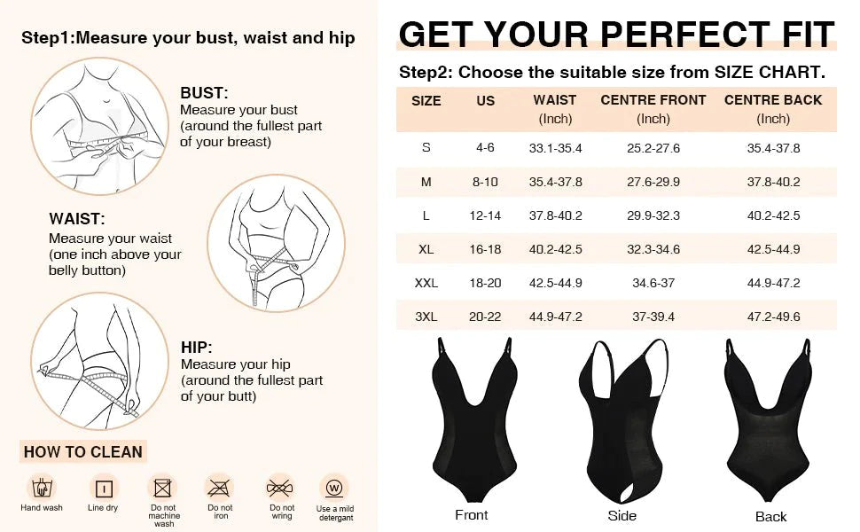 Body Sculpting Backless Thong Corset