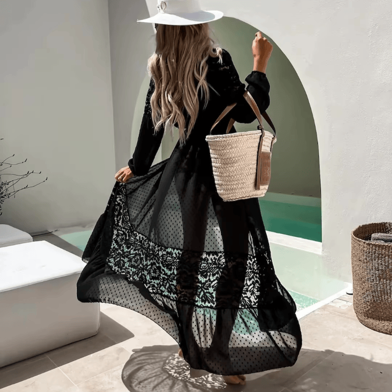 Lace Kaftan Beach Cover Up