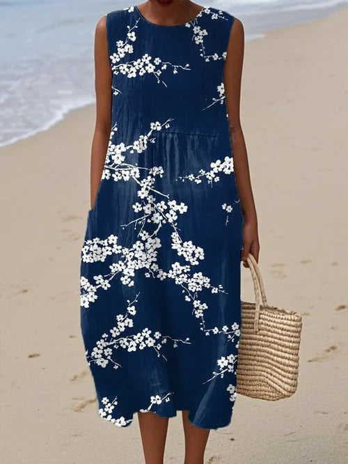 Tess – Vestido midi elegante con estampado floral