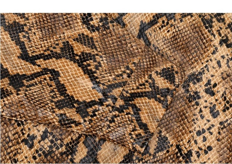 Strada Serpente designed by skörten® Sweden - Bold Italian-Swedish Street-Sharp Python Skin Embossed Jacket