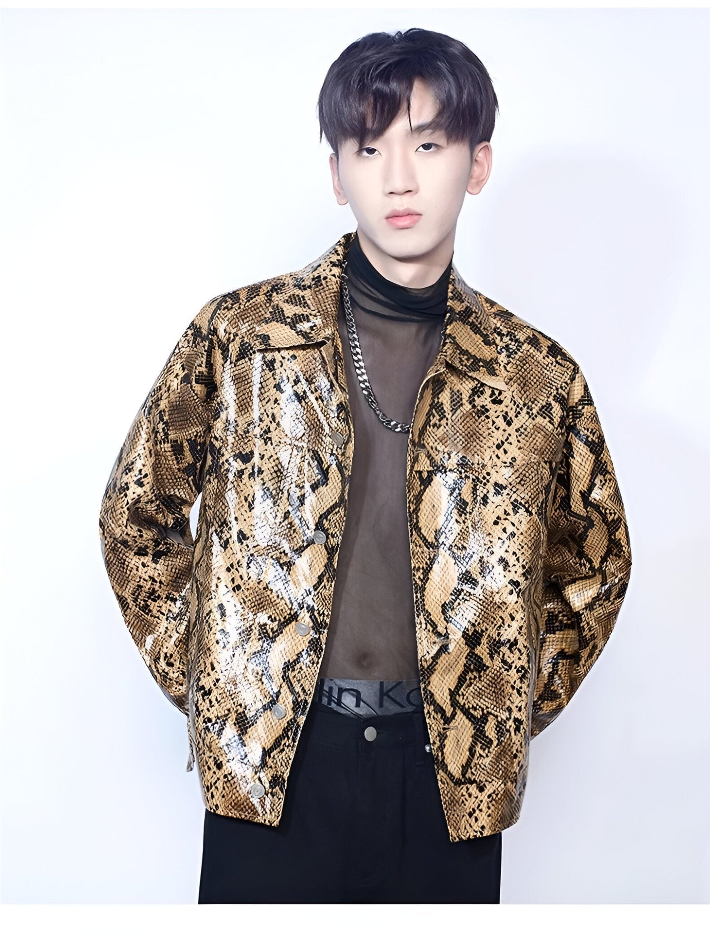 Strada Serpente designed by skörten® Sweden - Bold Italian-Swedish Street-Sharp Python Skin Embossed Jacket