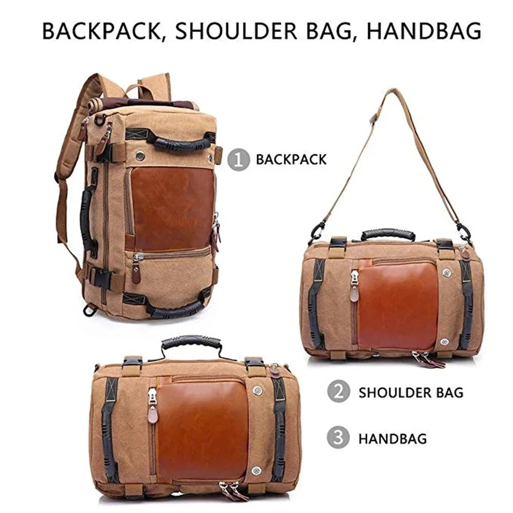 Journeyman Duffel Backpack – Waterproof, Spacious,  Timeless Appeal: Made for Adventures in the Forest, Beach, Airport,  Streets