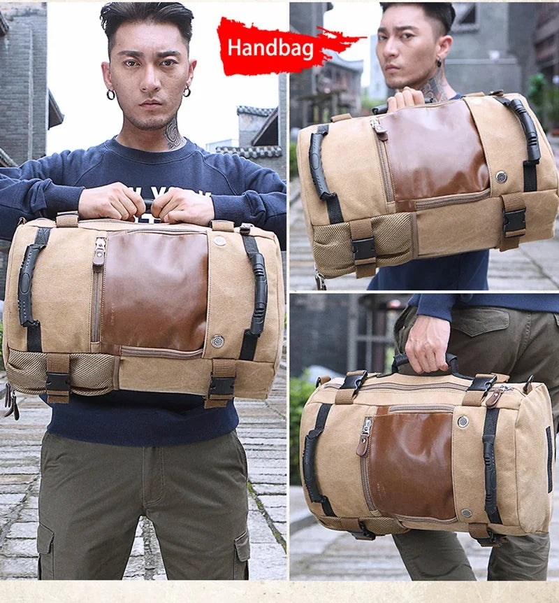 Journeyman Duffel Backpack – Waterproof, Spacious,  Timeless Appeal: Made for Adventures in the Forest, Beach, Airport,  Streets