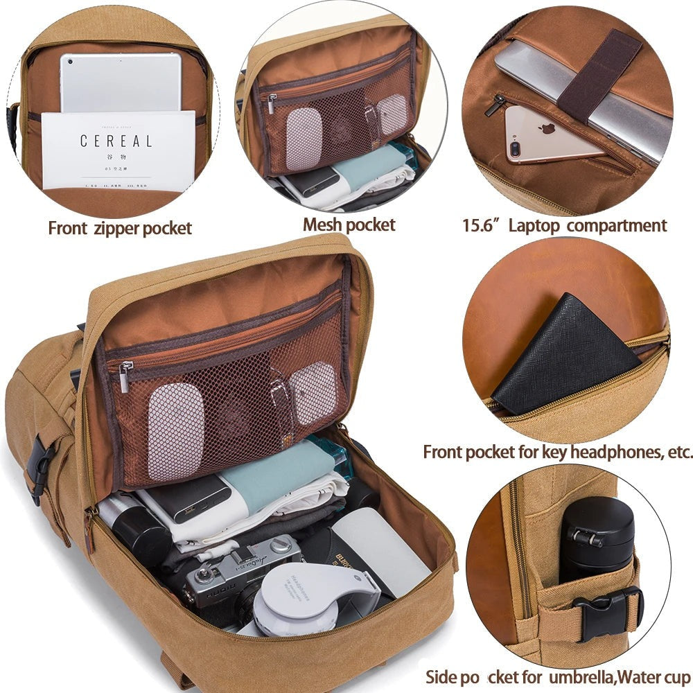 Journeyman Duffel Backpack – Waterproof, Spacious,  Timeless Appeal: Made for Adventures in the Forest, Beach, Airport,  Streets
