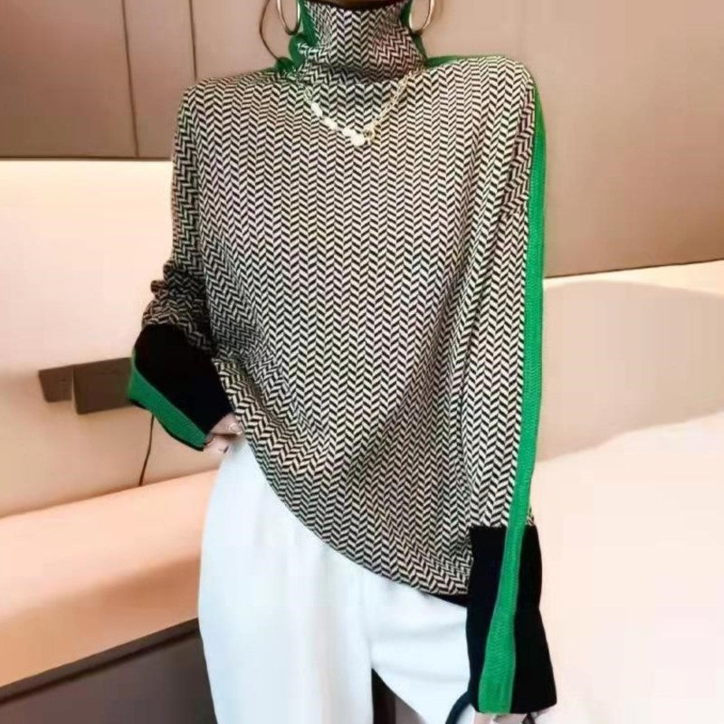Malou | Sweater med høj hals