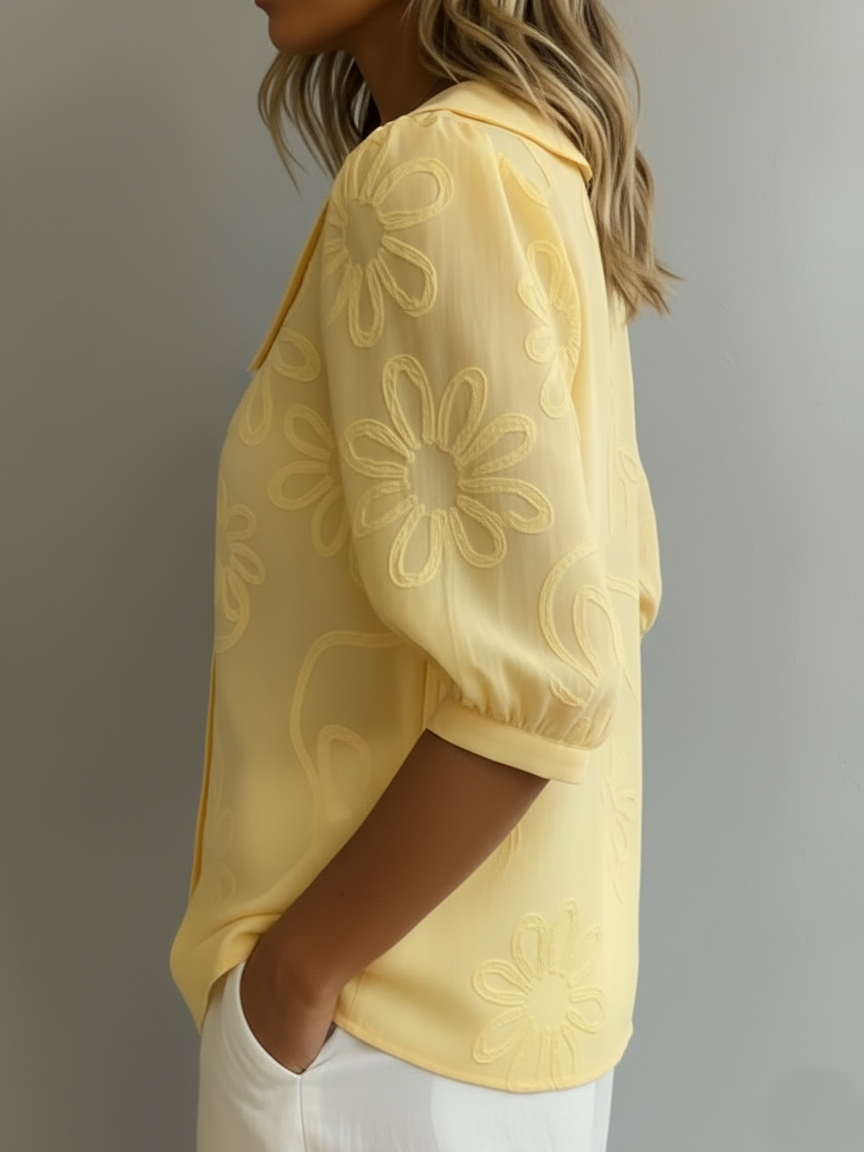 Olenna | Bloom Button Blouse