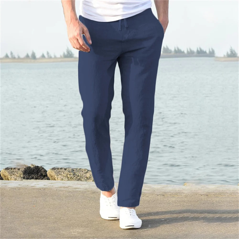 Made Gents | Casual Linnen Heren Broek | 50% Korting!