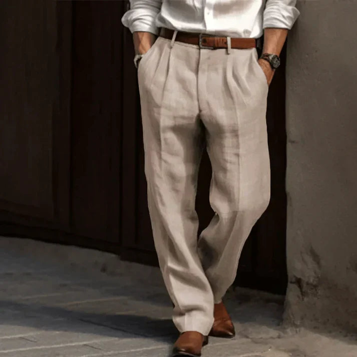 Klassische Herrenhose | Weites Bein