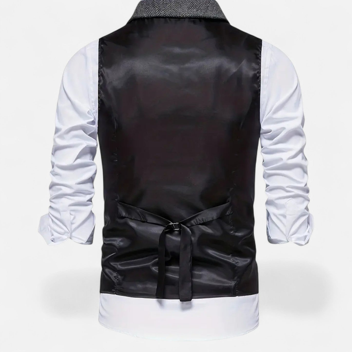 Valmonti | Men’s Herringbone Lapel Vest