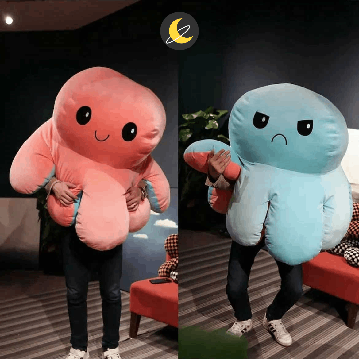 Giant Reversible Octopus Plushie