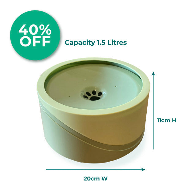 Doggo Dayz Zero Splash Dog Bowl - 1.5L