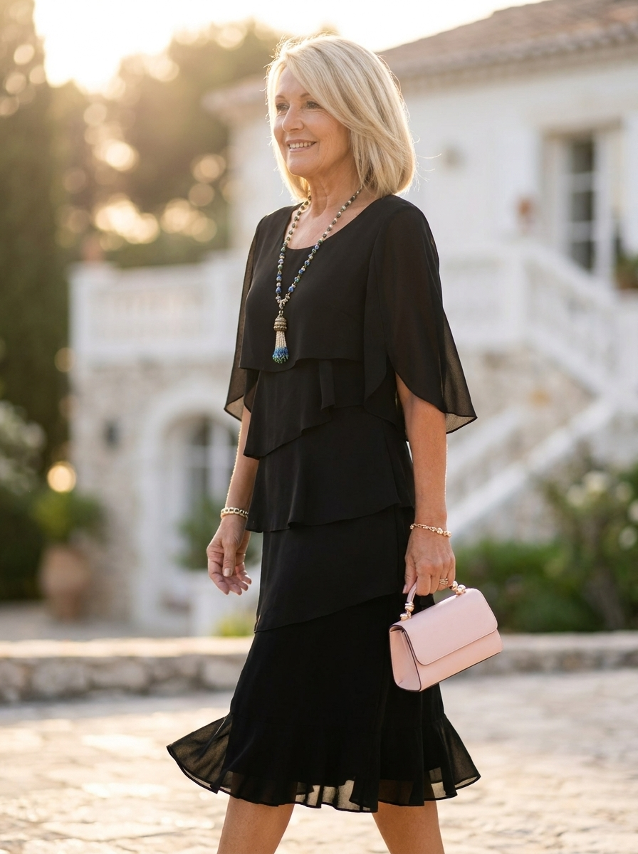 Patricia | Elegant Comfort Ruffle Dress