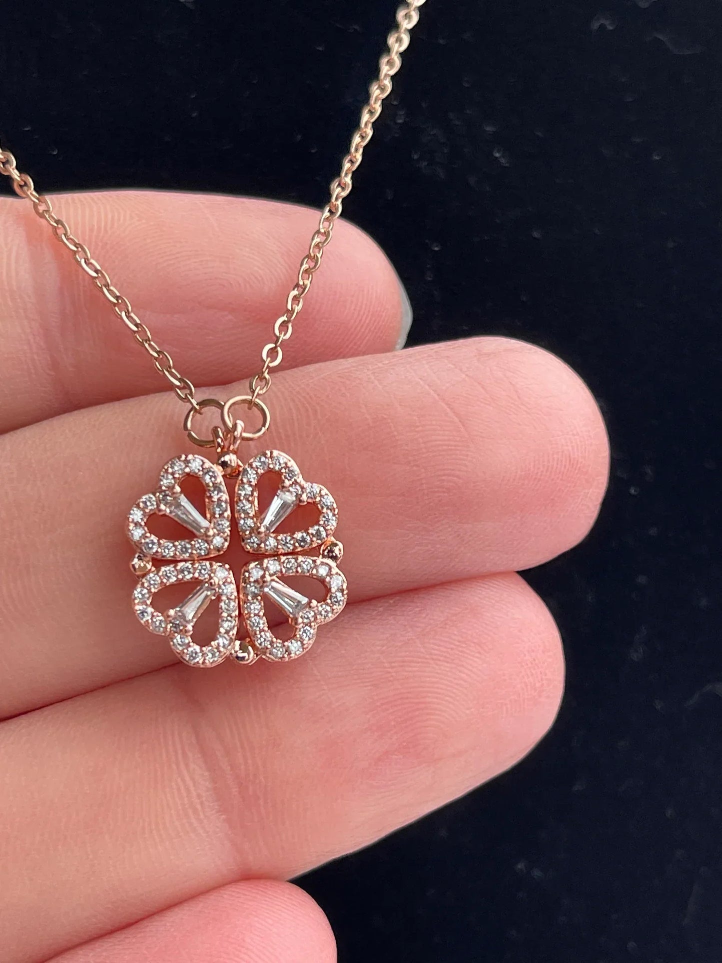Four Leaf Clover Love Necklace