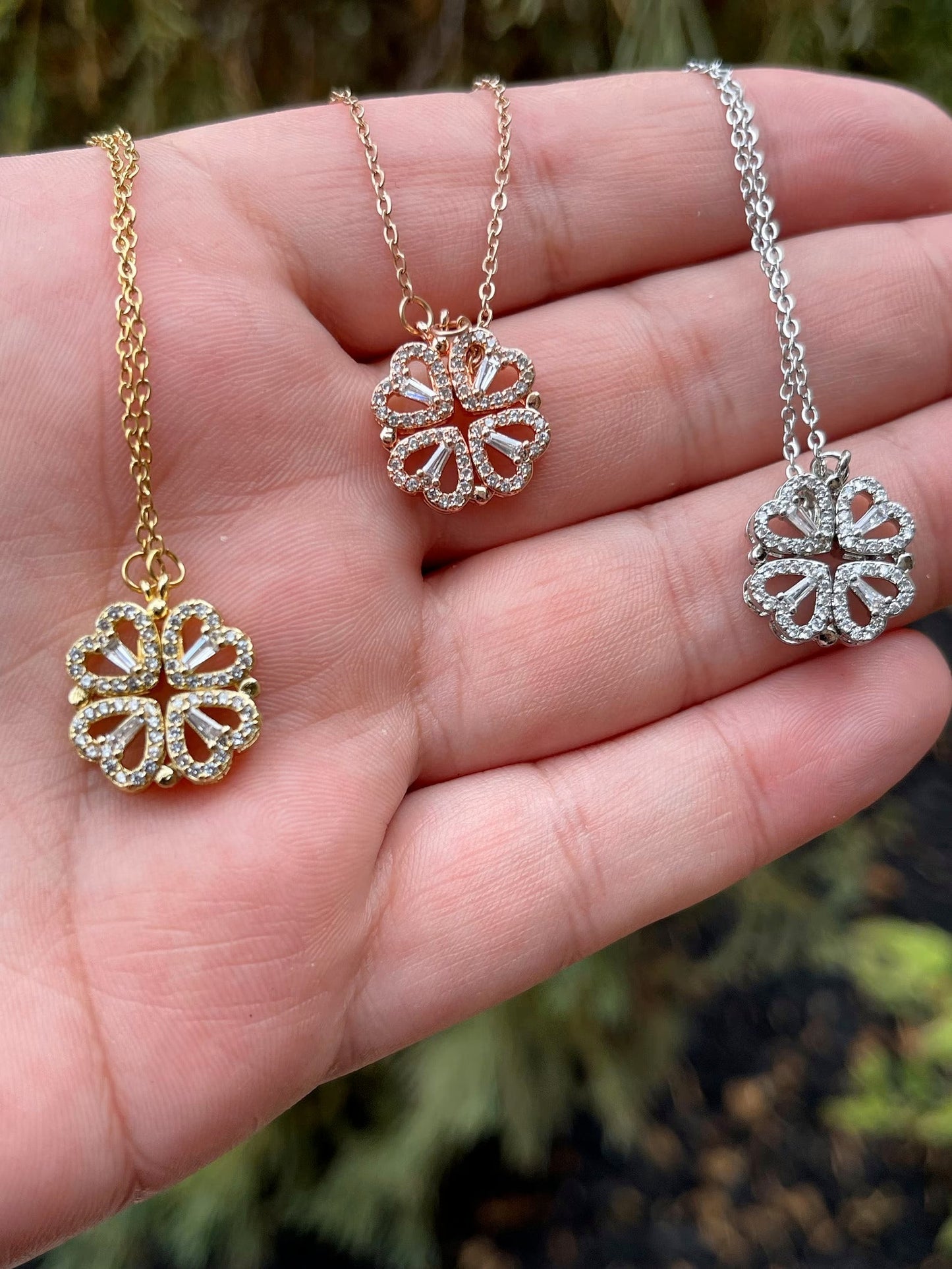 Four Leaf Clover Love Necklace