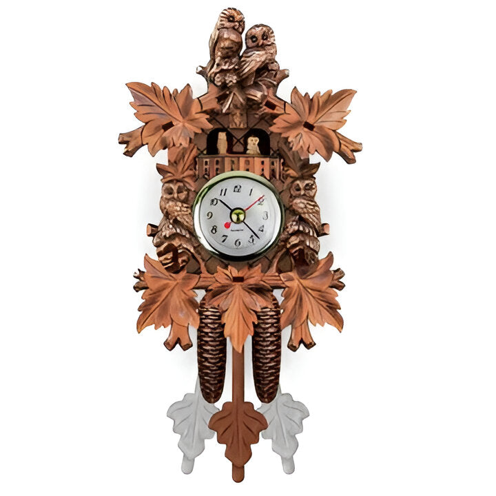 Elegant Cuckoo Timekeeper with Artistic Carvings