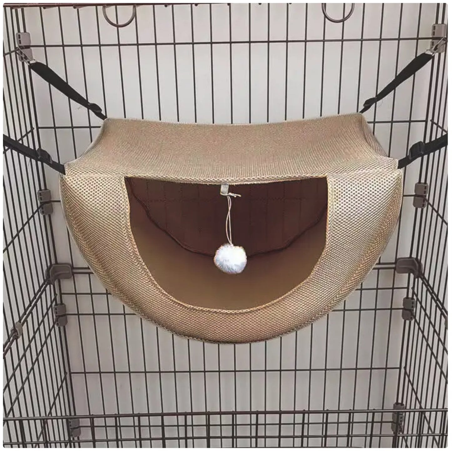 Cat Cage Hammock Bed - Cozy Hanging Bed for Indoor Cats & Kittens