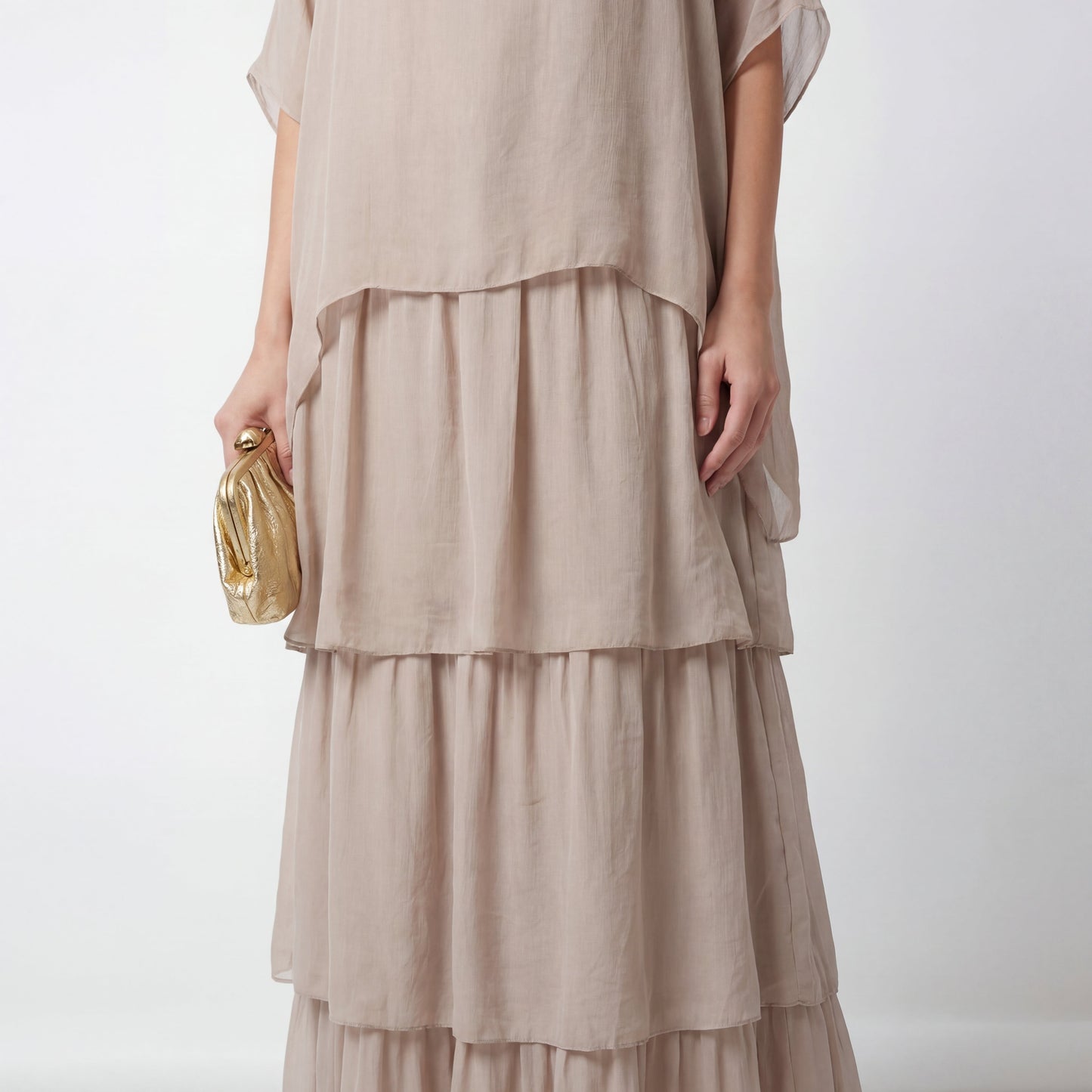Nora | Flowing Maxi Dress with Layered Effect