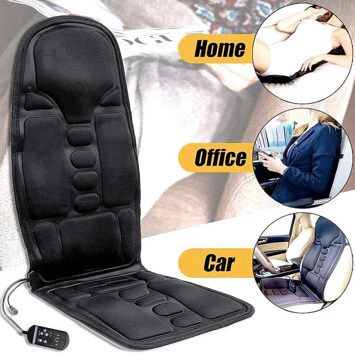 Rechargeable Comfort Massage Seat Cushion with 8 Vibration Levels