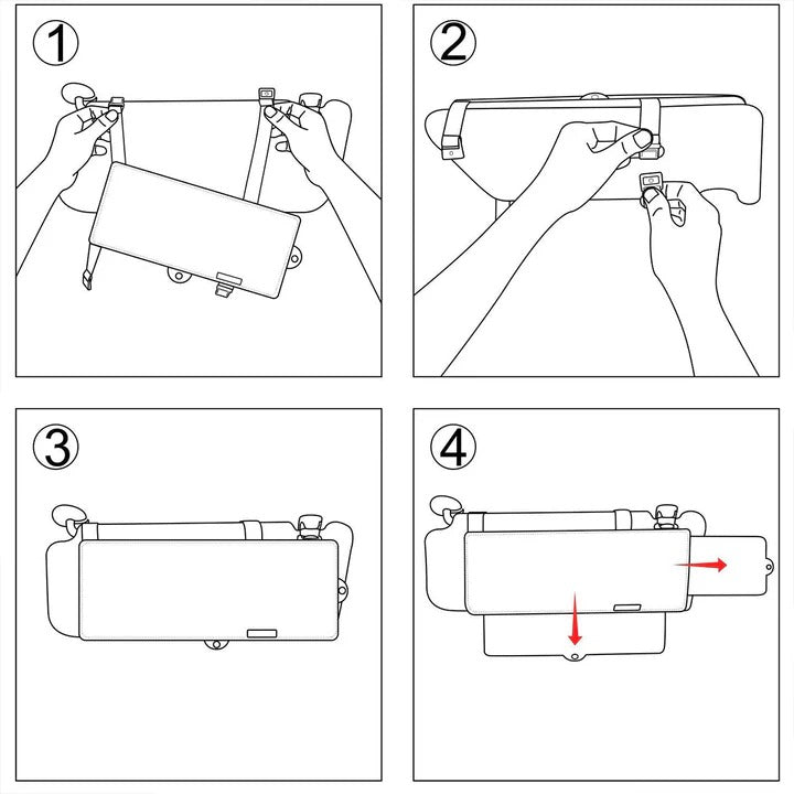 Versatile Car Sun Visor Extender for Enhanced Visibility