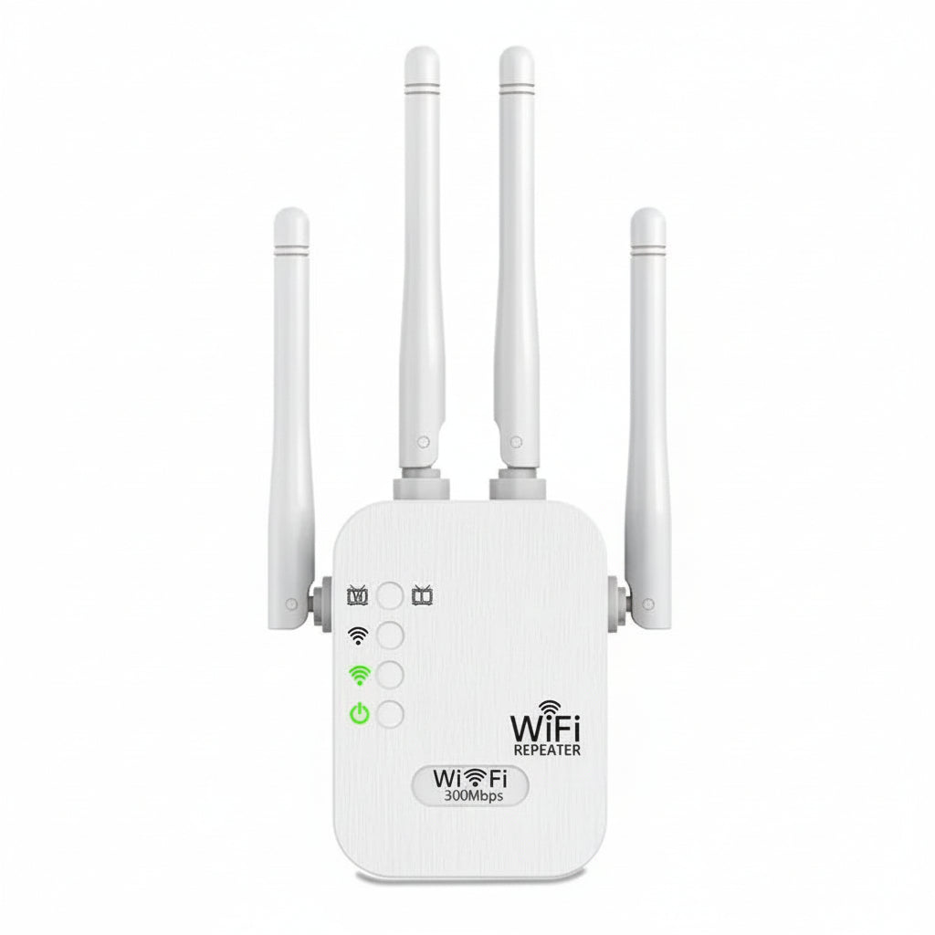 WLAN-Reichweitenverlängerer mit 6 Antennen und Ethernet-Anschluss für das gesamte Zuhause