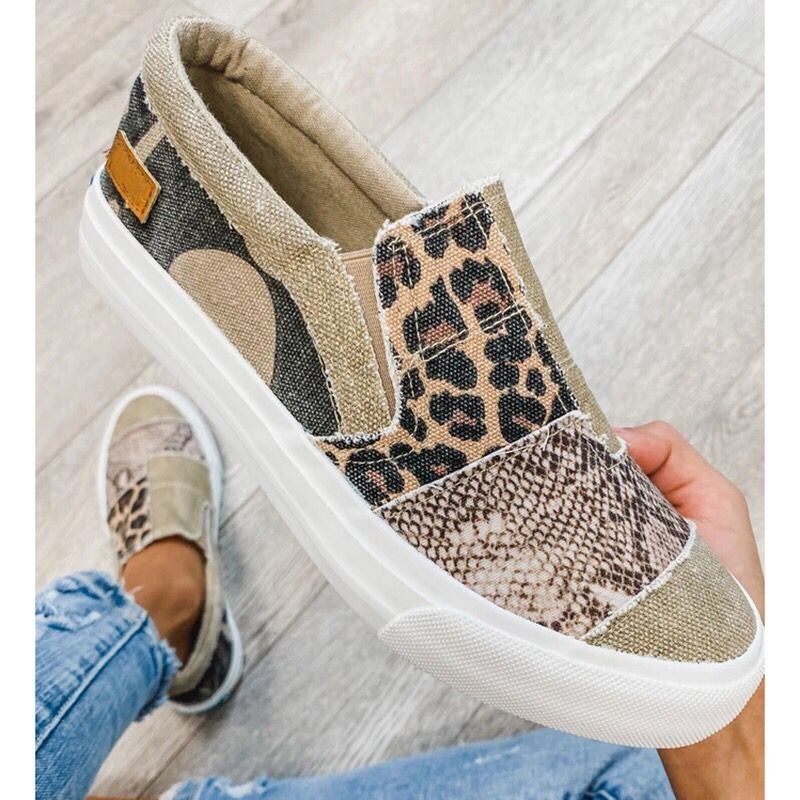 Rose | Women Stretch Slip-On Leopard Print Shoes