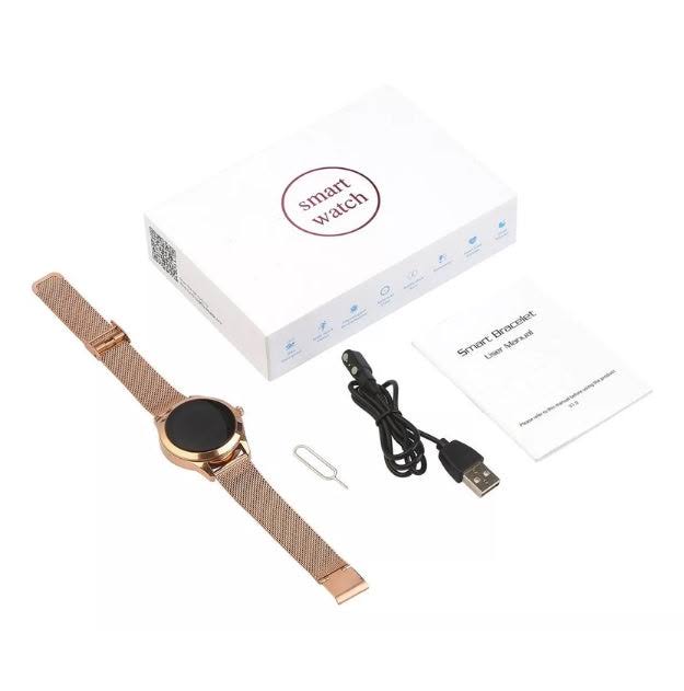 Luxe Galaxy Smartwatch voor Vrouwen – De Perfecte Combinatie van Stijl, Functionaliteit en Gezondheidsmonitoring met Slimme Meldingen