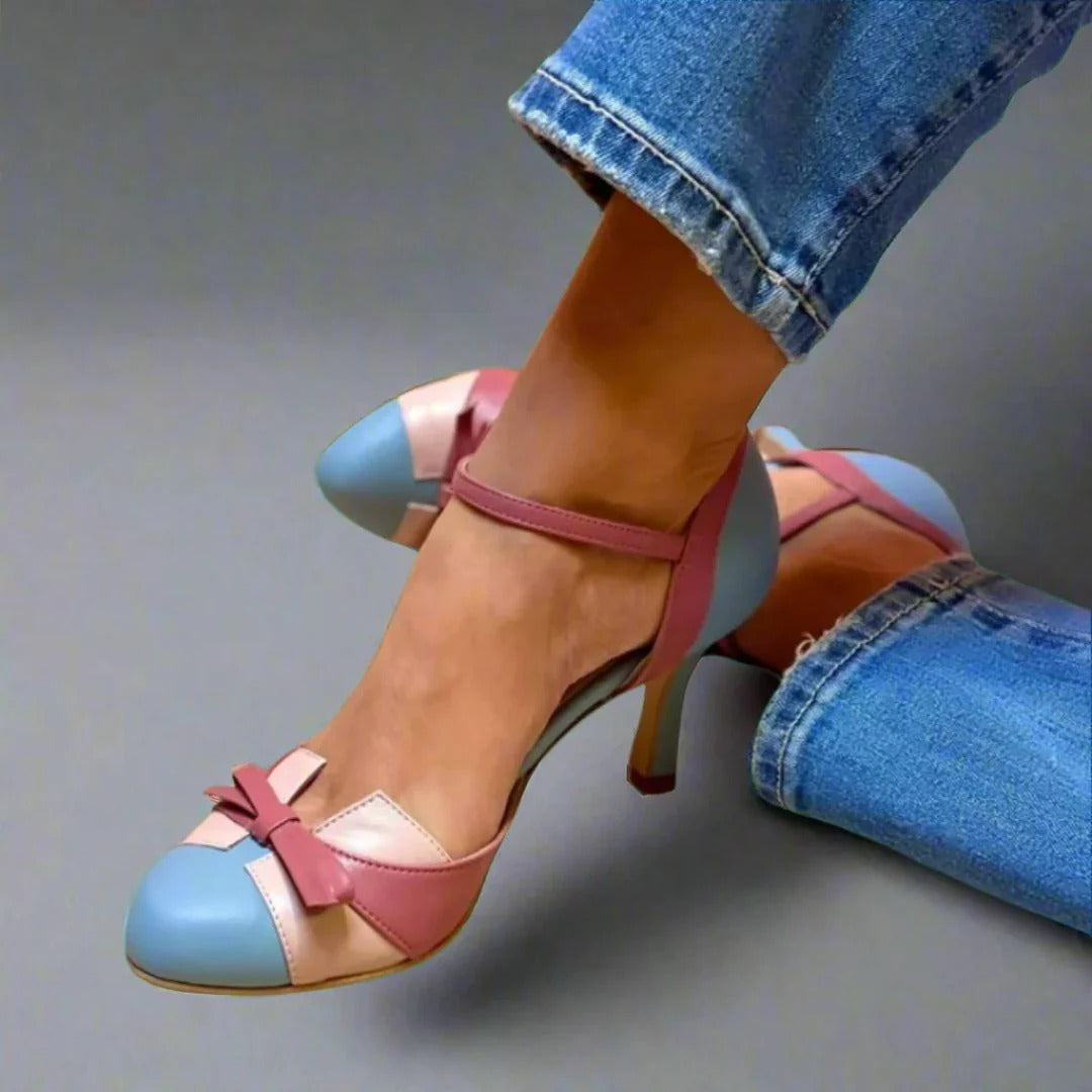 Chaussures pour femmes Décolleté Talon moyen Deux tons Vintage