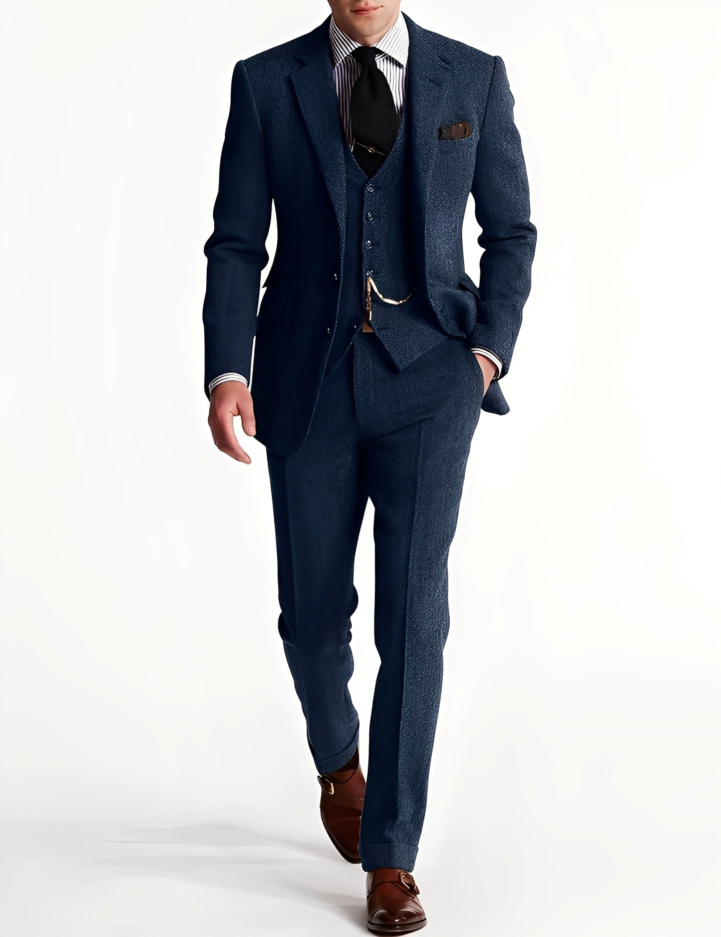 Clément - Dreiteiliges Herrenanzug aus Tweed