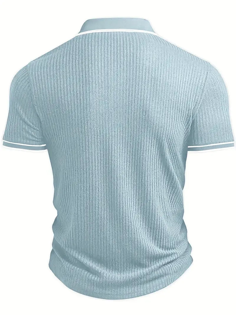 Rafello&Co | Luxe Gestructureerd Poloshirt