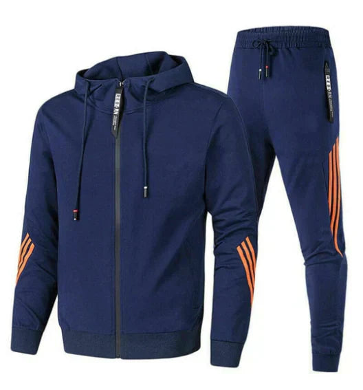 Mens Two-Piece Sports Tracksuit Set for Casual Wear, Gym Sessions, and Everyday Active Lifestyle Comfort