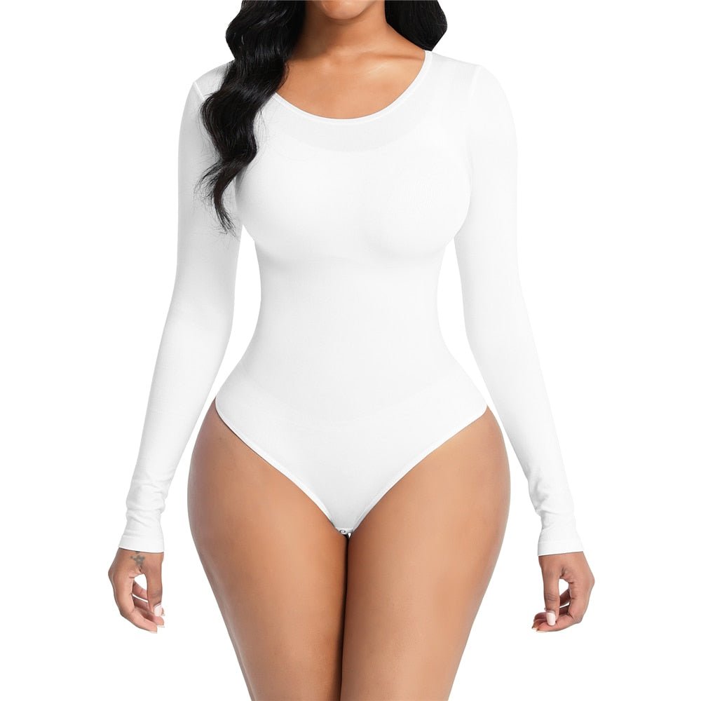 Long Sleeve Thong Bodysuit