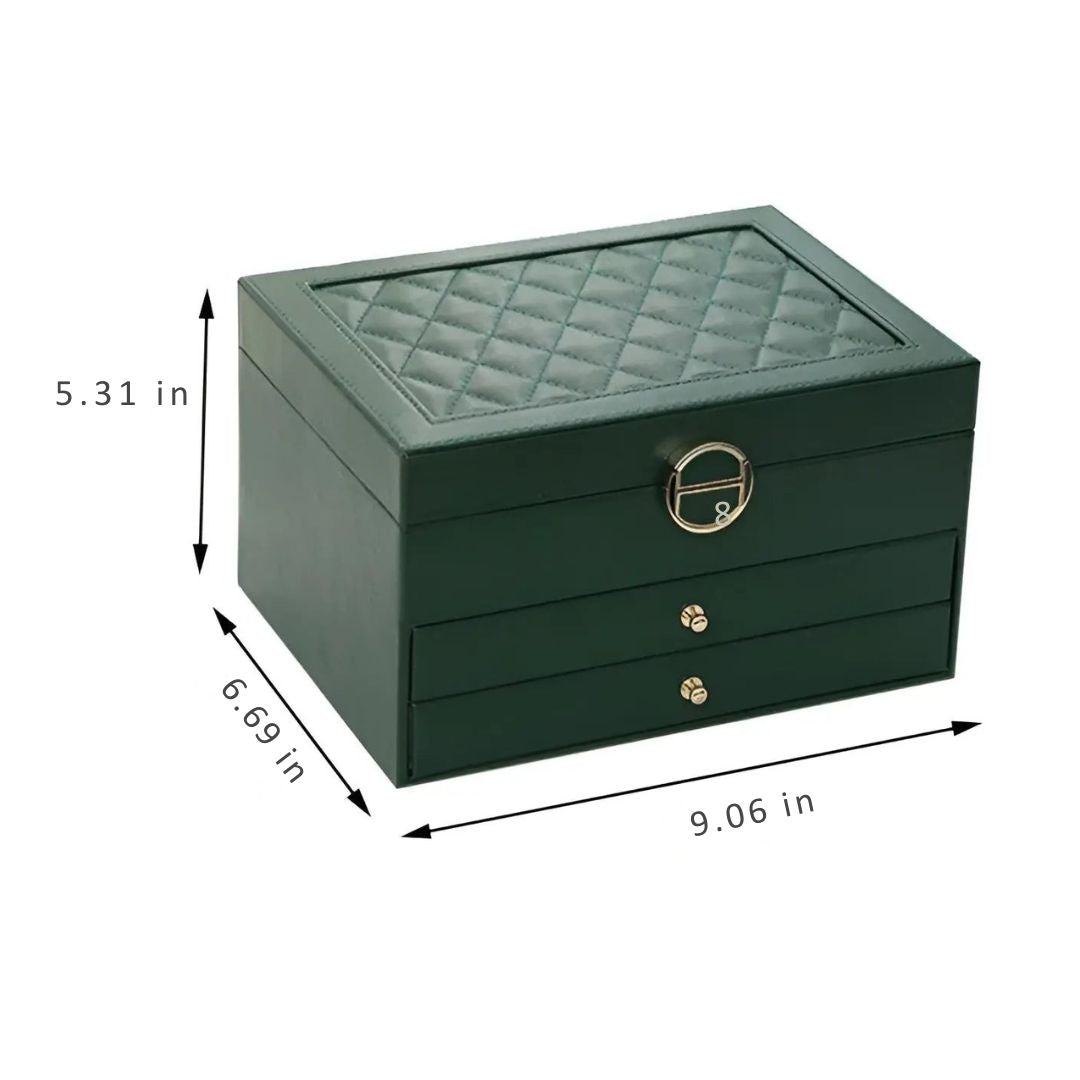 Luxury Multi-Layer Jewellery Box - EleganceBox-Pink-Nora Luxe