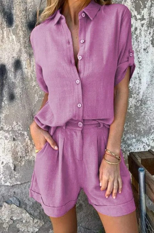 Sofistikeret Sommerlook med Skjorte og Shorts