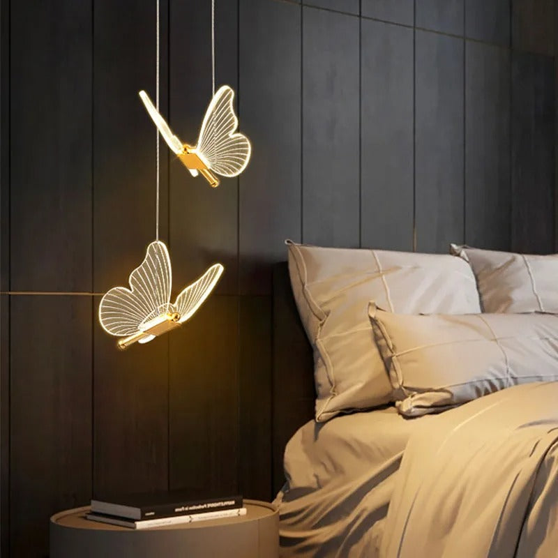 Elira Fléur | Pendelleuchte mit zartem Schmetterlings-Design