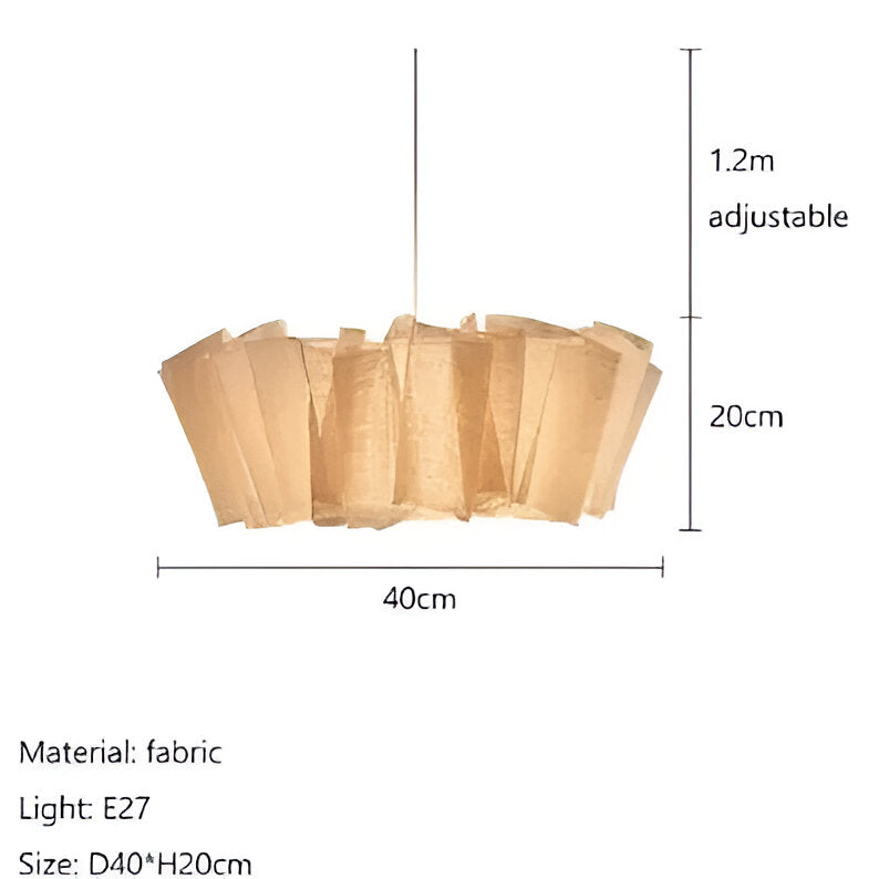 Solmara - Nordic Crème Stoffen Hanglamp