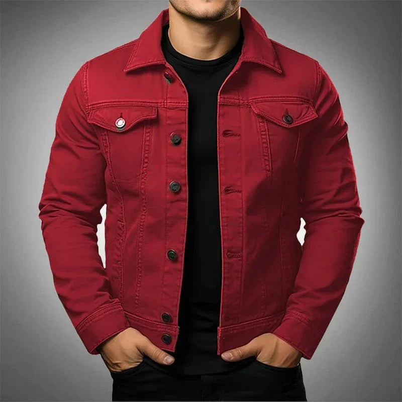 Men’s Lightweight Denim Jacket – Casual Stylish Everyday Spring Layering Outerwear
