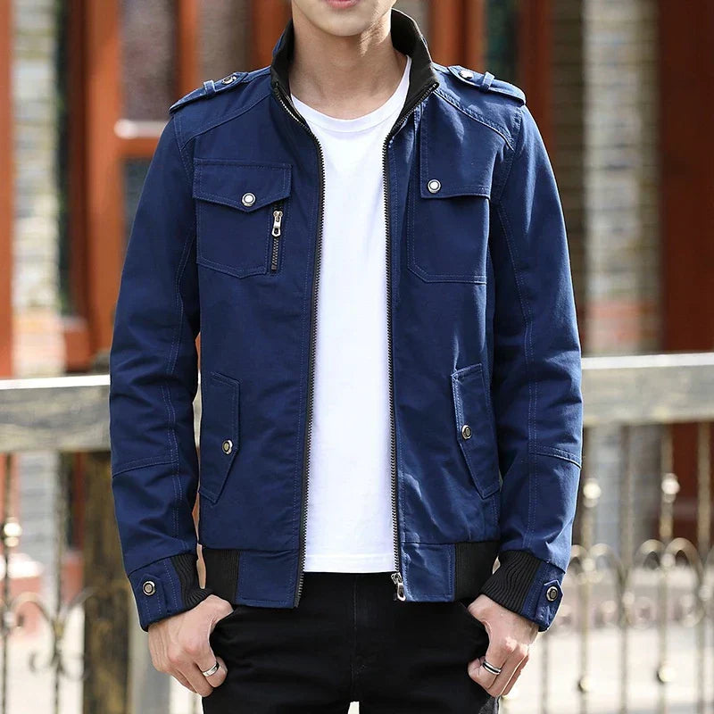 Gavin | Men's Zip Up Casual Bomber Jacket