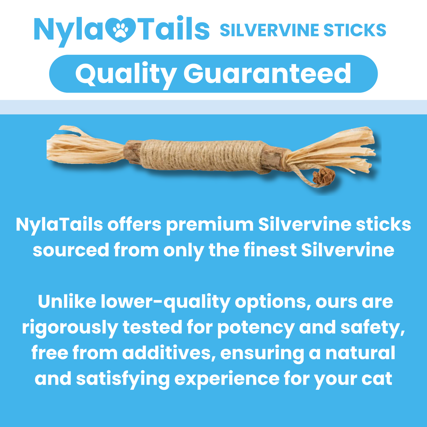 NylaTails Silvervine Dental Stick