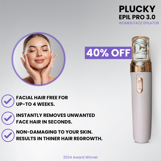 Plucky - Facial Hair Remover - 40% OFF!
