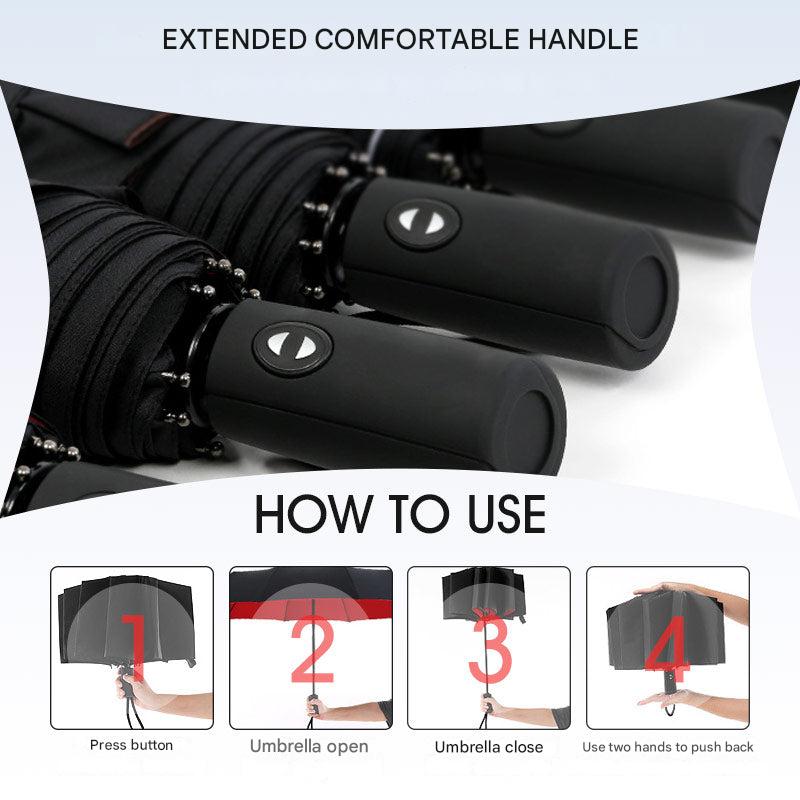 Stormbestendige & Opvouwbare Paraplu – AeroShield