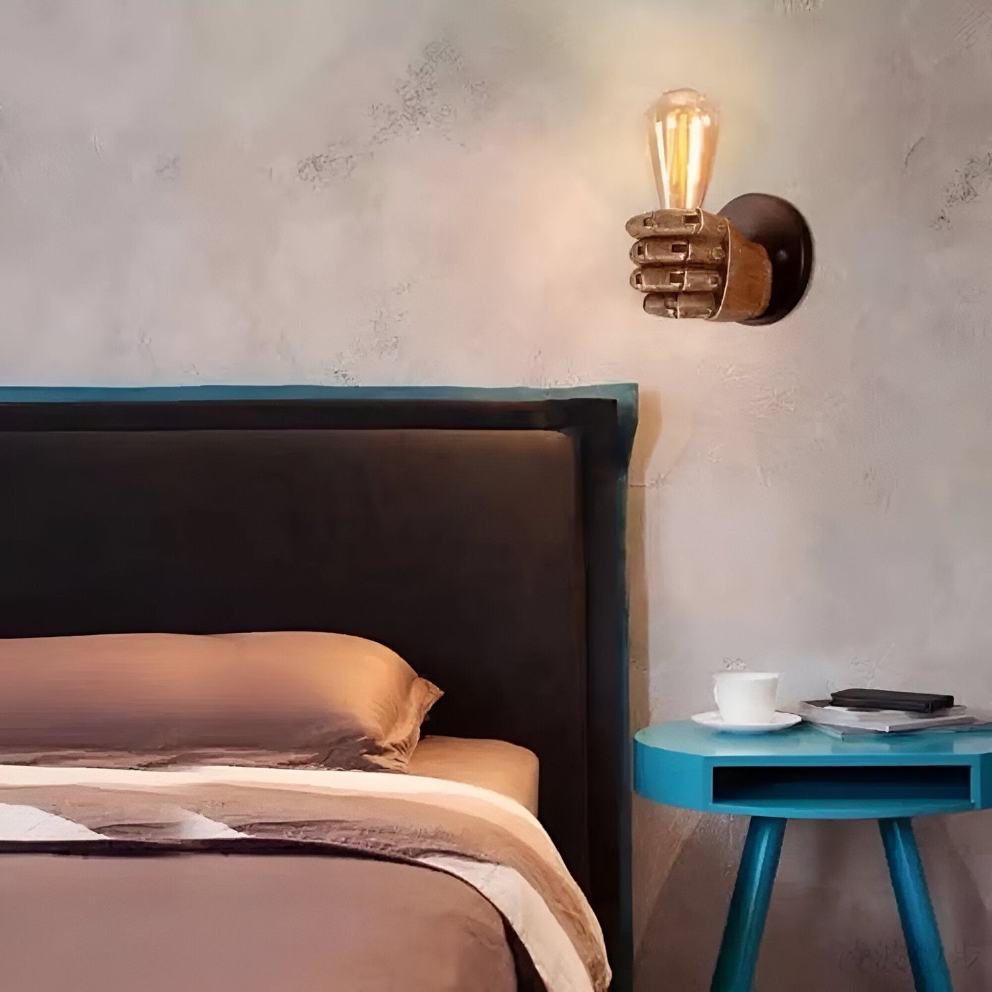 Handella® Retro Robotic Fist Inspired Light Bulb Holder