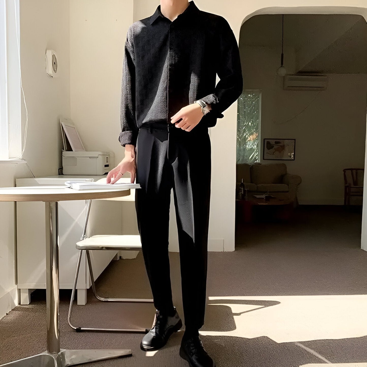 WeaveNord® Collection - Men's All-Season Classic & Timeless Long Sleeve Shirt