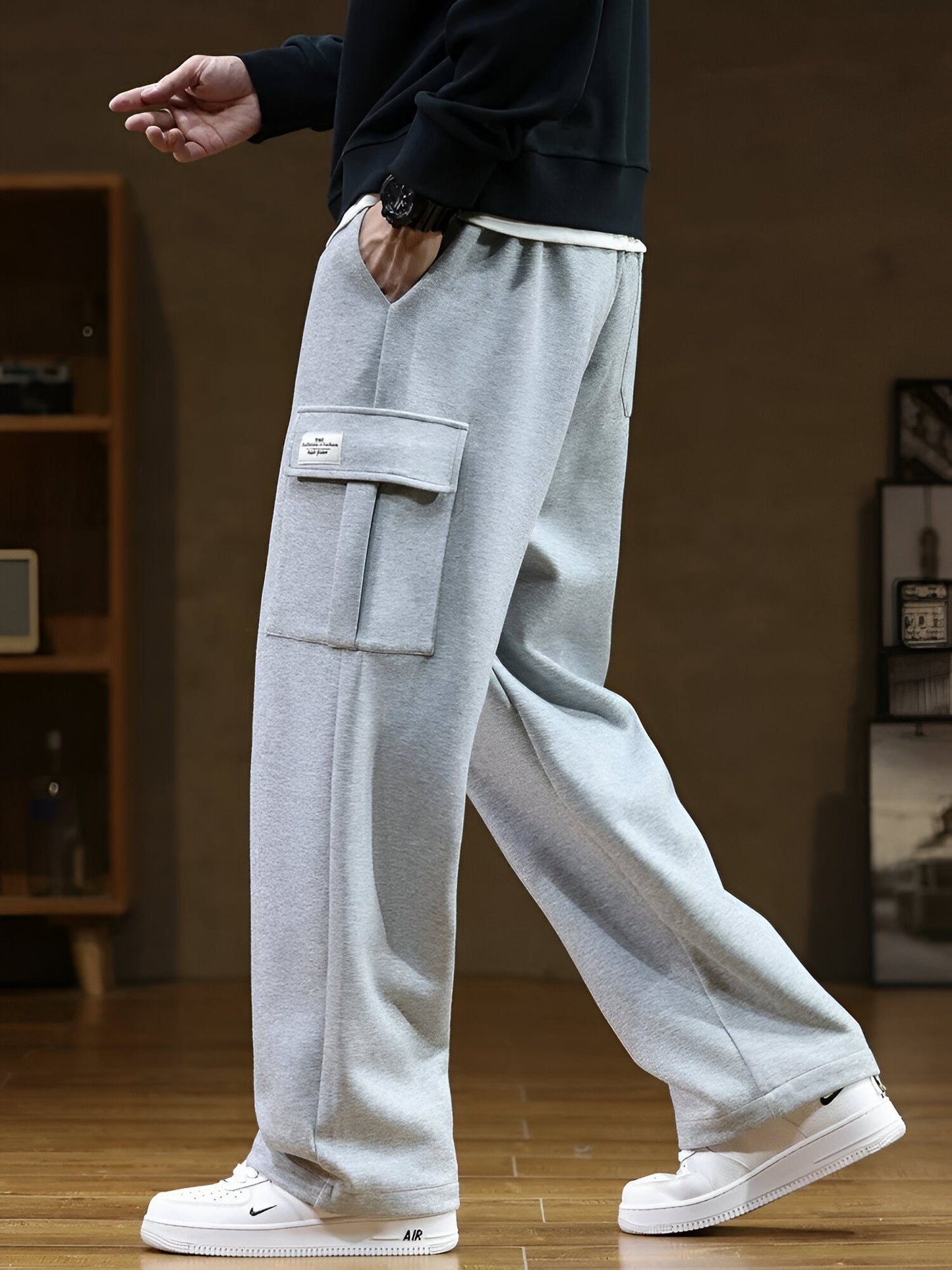 The Nordtrak® - Cleverly designed by skörten Sweden: Multi-Pocket Cargo Style Cotton Sweatpants